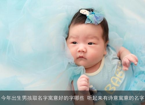 今年出生男孩取名字寓意好的字哪些 听起来有诗意寓意的名字