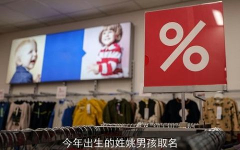 今年出生的姓姚男孩取名