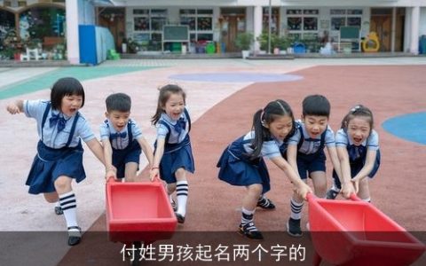付姓男孩起名两个字的