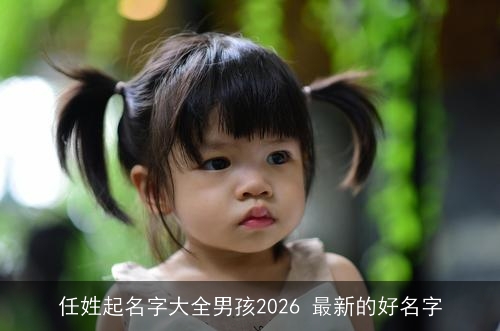 任姓起名字大全男孩2026 最新的好名字
