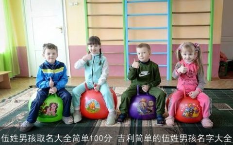 伍姓男孩取名大全简单100分 吉利简单的伍姓男孩名字大全