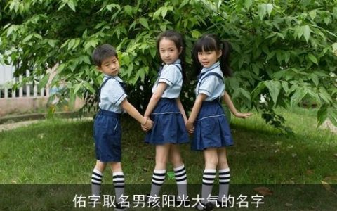 佑字取名男孩阳光大气的名字