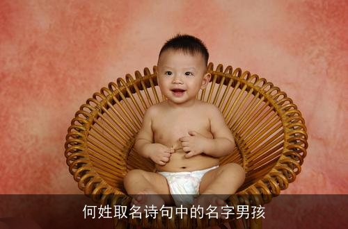何姓取名诗句中的名字男孩