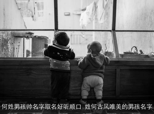 何姓男孩帅名字取名好听顺口 姓何古风唯美的男孩名字