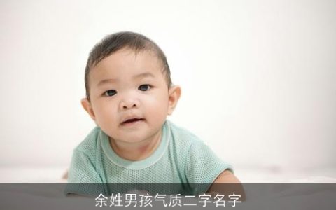 余姓男孩气质二字名字