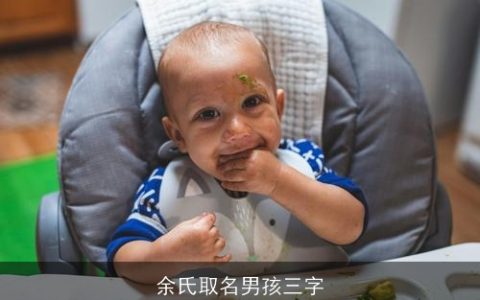 余氏取名男孩三字