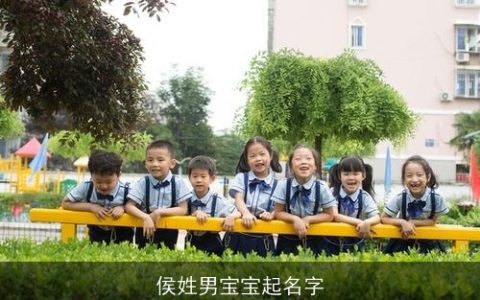 侯姓男宝宝起名字