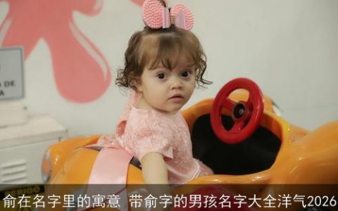 俞在名字里的寓意 带俞字的男孩名字大全洋气2026
