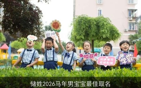 储姓2026马年男宝宝最佳取名