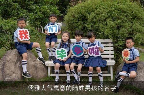 儒雅大气寓意的陆姓男孩的名字