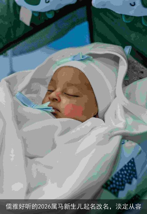 儒雅好听的2026属马新生儿起名改名，淡定从容