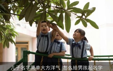 儿子名字简单大方洋气 怎么给男孩起名字