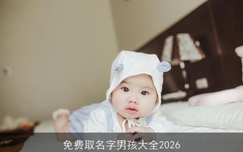 免费取名字男孩大全2026