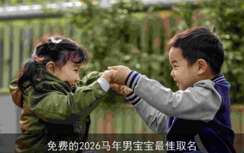 免费的2026马年男宝宝最佳取名