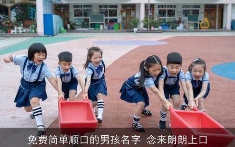 免费简单顺口的男孩名字 念来朗朗上口