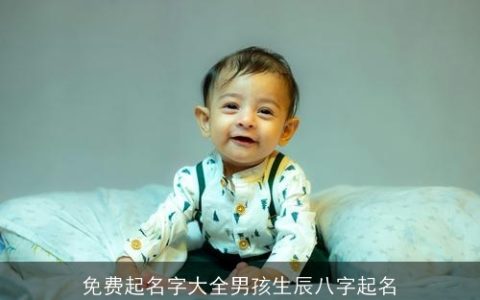 免费起名字大全男孩生辰八字起名