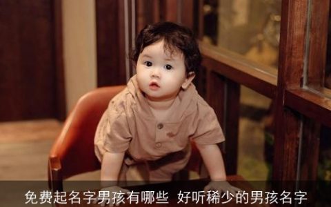 免费起名字男孩有哪些 好听稀少的男孩名字