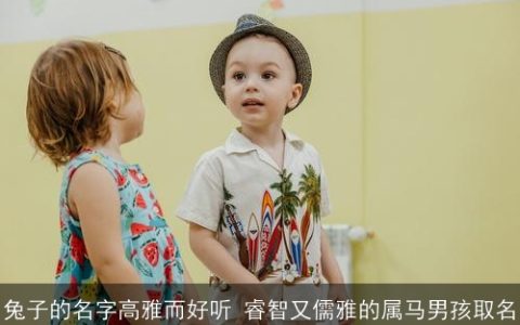 兔子的名字高雅而好听 睿智又儒雅的属马男孩取名