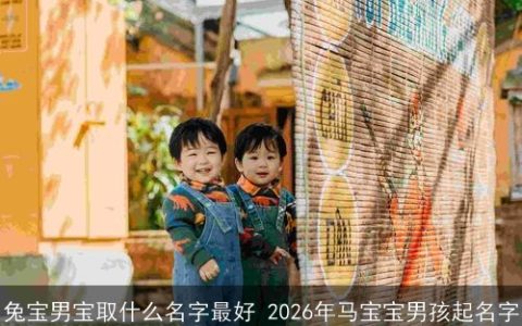 兔宝男宝取什么名字最好 2026年马宝宝男孩起名字