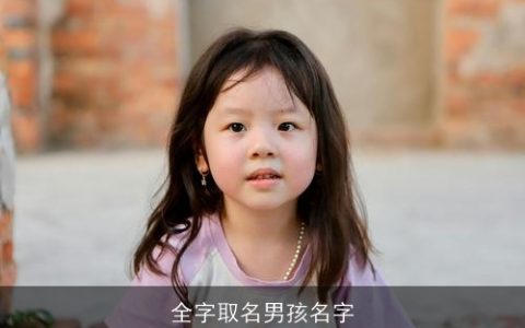 全字取名男孩名字