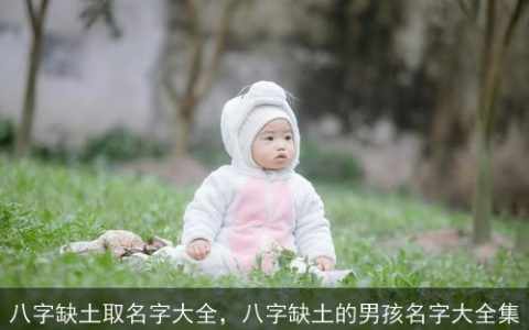 八字缺土取名字大全，八字缺土的男孩名字大全集