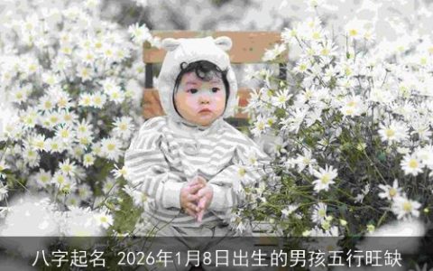 八字起名 2026年1月8日出生的男孩五行旺缺