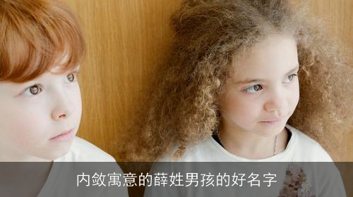 内敛寓意的薛姓男孩的好名字