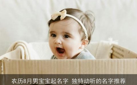 农历8月男宝宝起名字 独特动听的名字推荐