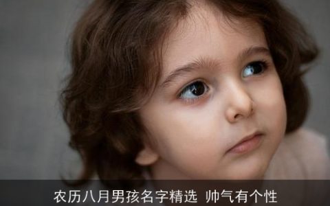 农历八月男孩名字精选 帅气有个性