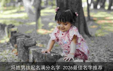 冯姓男孩起名满分名字 2026最佳名字推荐