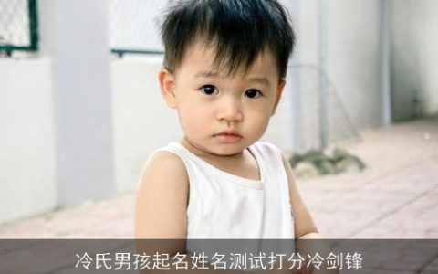 冷氏男孩起名姓名测试打分冷剑锋