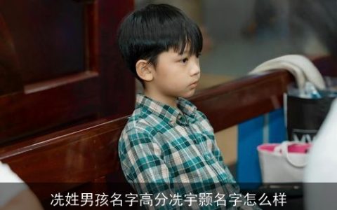 冼姓男孩名字高分冼宇颢名字怎么样