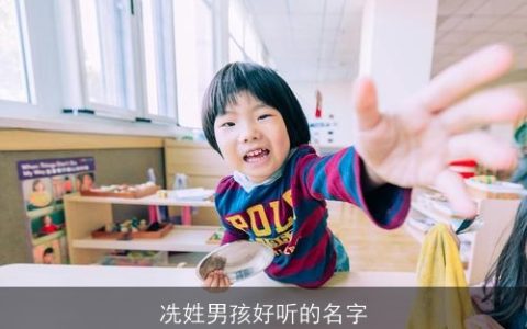 冼姓男孩好听的名字