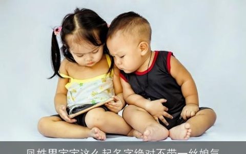 凤姓男宝宝这么起名字绝对不带一丝娘气