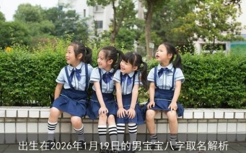 出生在2026年1月19日的男宝宝八字取名解析