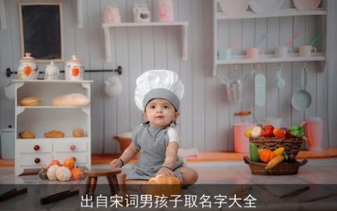 出自宋词男孩子取名字大全