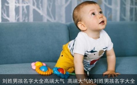 刘姓男孩名字大全高端大气 高端大气的刘姓男孩名字大全
