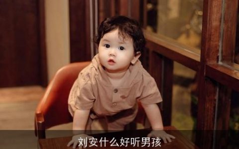 刘安什么好听男孩