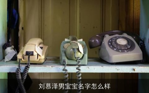 刘慕泽男宝宝名字怎么样
