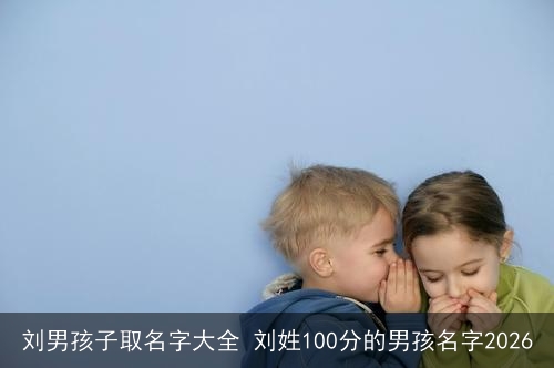 刘男孩子取名字大全 刘姓100分的男孩名字2026