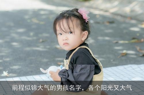 前程似锦大气的男孩名字，各个阳光又大气
