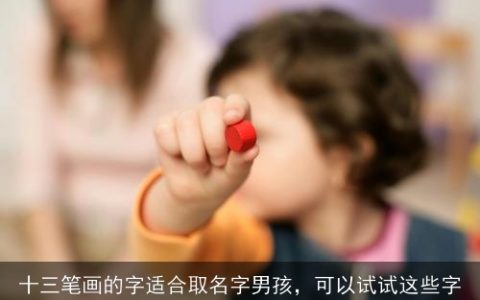 十三笔画的字适合取名字男孩，可以试试这些字