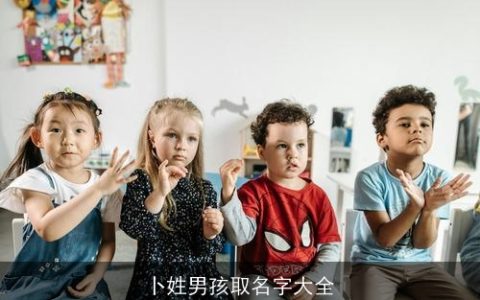 卜姓男孩取名字大全