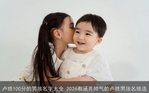 卢姓100分的男孩名字大全 2026有涵养帅气的卢姓男孩名挑选