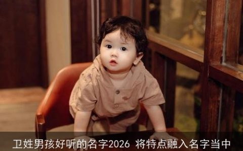 卫姓男孩好听的名字2026 将特点融入名字当中