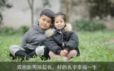 双胞胎男孩起名，好的名字幸福一生