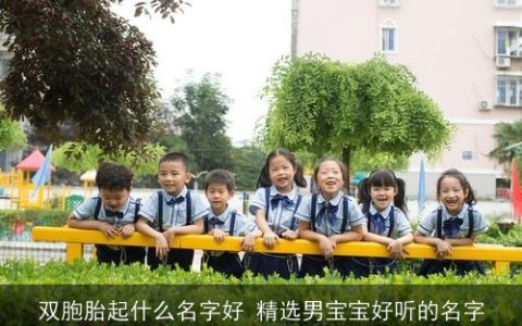 双胞胎起什么名字好 精选男宝宝好听的名字