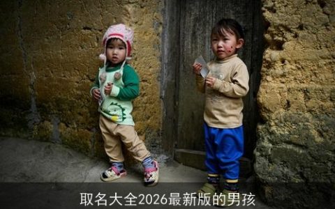 取名大全2026最新版的男孩