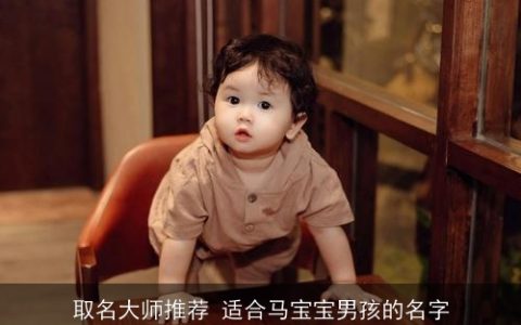 取名大师推荐 适合马宝宝男孩的名字