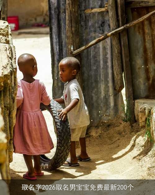 取名字2026取名男宝宝免费最新200个